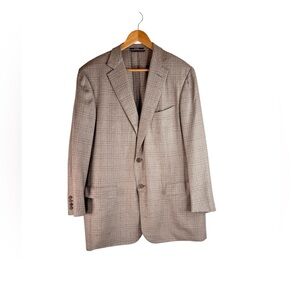 Ermenegildo Zegna Light Brown Checkered Blazer